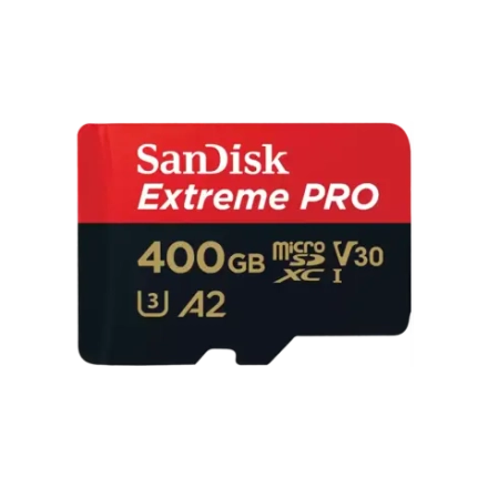 Карта памяти SanDisk Extreme Pro microSDXC 400GB UHS-I U3 V30 A2, R/W 170/90 МБ/с