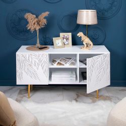 Тумба под ТВ Тропик 117см Стайл Айс Голд