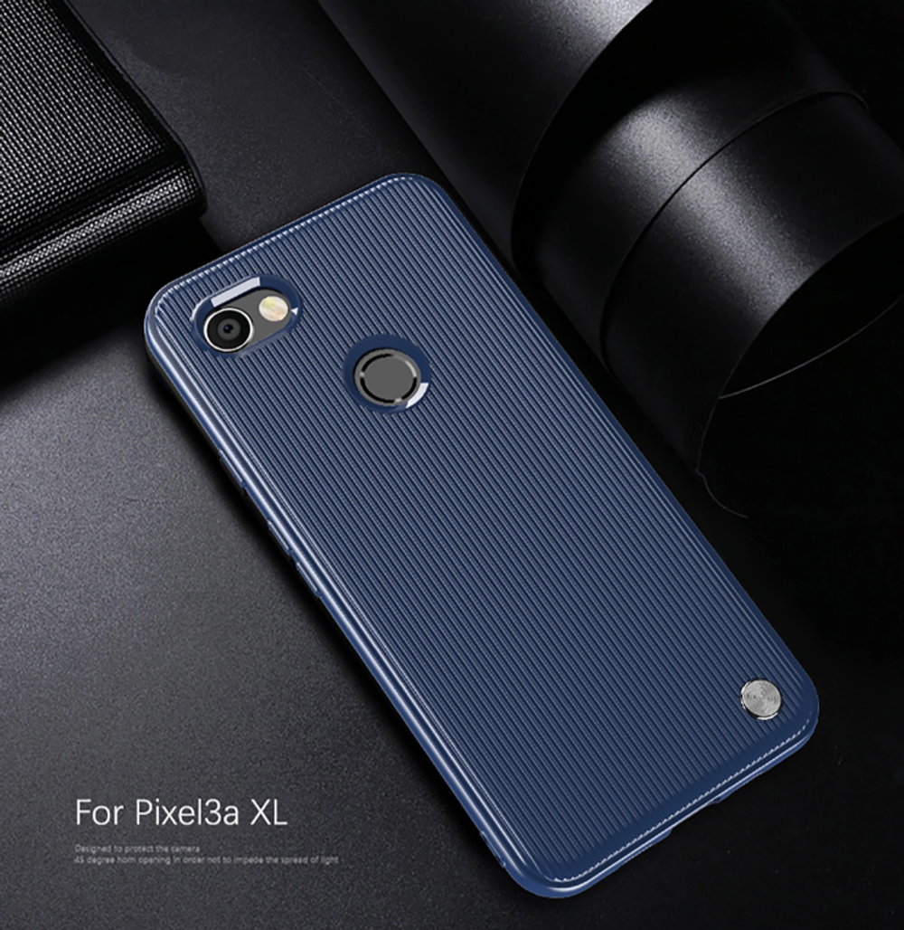 Чехол на Google Pixel3a XL цвет Blue (синий), серия Bevel от Caseport