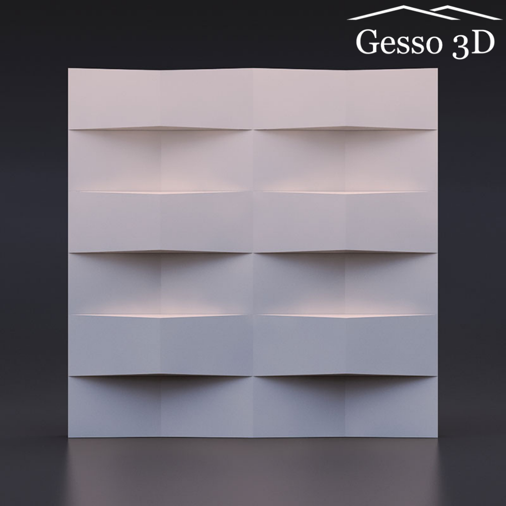 Гипсовая 3D панель Ступенчатый