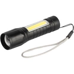Светодиодный фонарь Трофи UA-101 аккумуляторный 3Вт LED + 3Вт COB оптический Zoom 3 режима | Универсальные  фонари