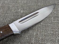 Якутский нож, цельнометаллический, сталь Х12МФ, рукоять орех