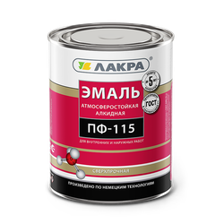 Эмаль ПФ-115 "Лакра" серый (1кг)