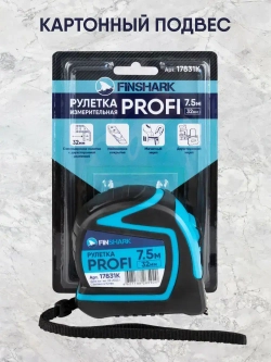 FINSHARK Измерительная рулетка Строительная 7.5м x 32мм