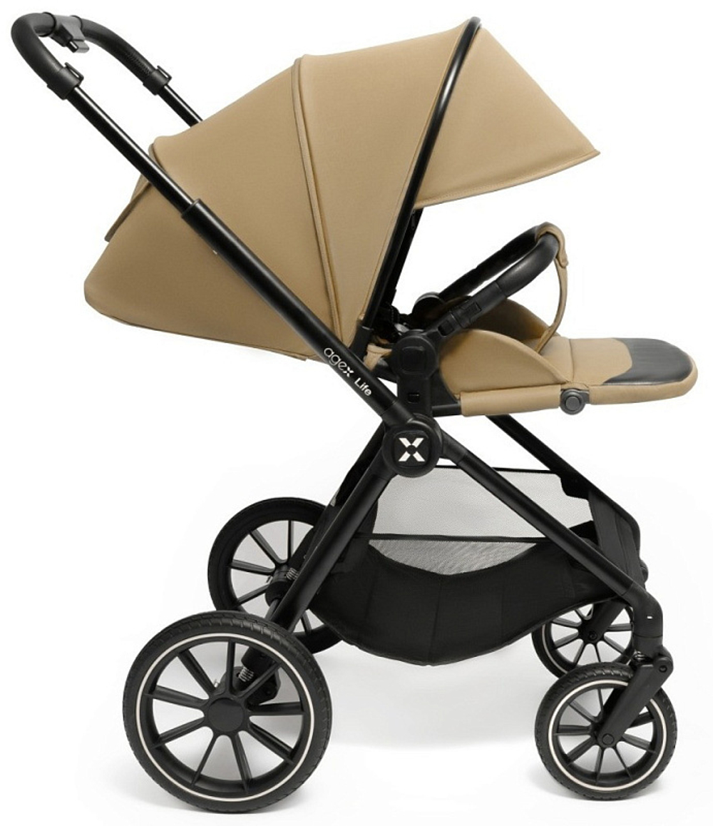 Коляска Agex Life 3 в 1 с автокреслом i-Team Black ALB269 Beige (Бежевый)