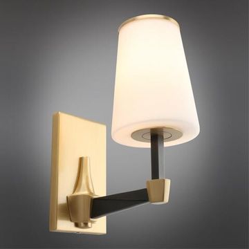 Бра APL.803.01.01 черный/латунь Malcia Aployt