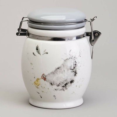 Банка для сыпучих 700мл "Funny hens"