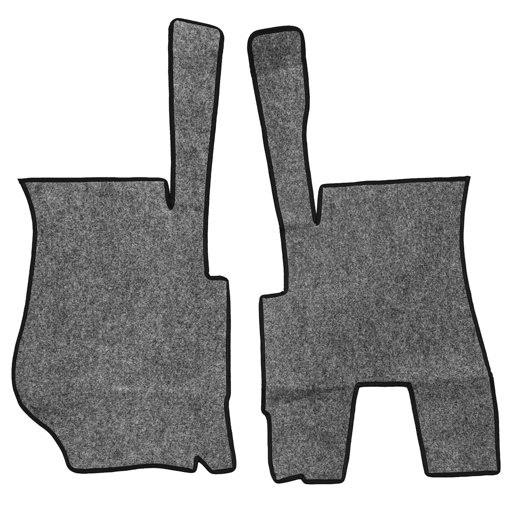 Ковры SCANIA 5 серии Р (автомат) (экокожа, черный, черный кант, желтая вышивка)