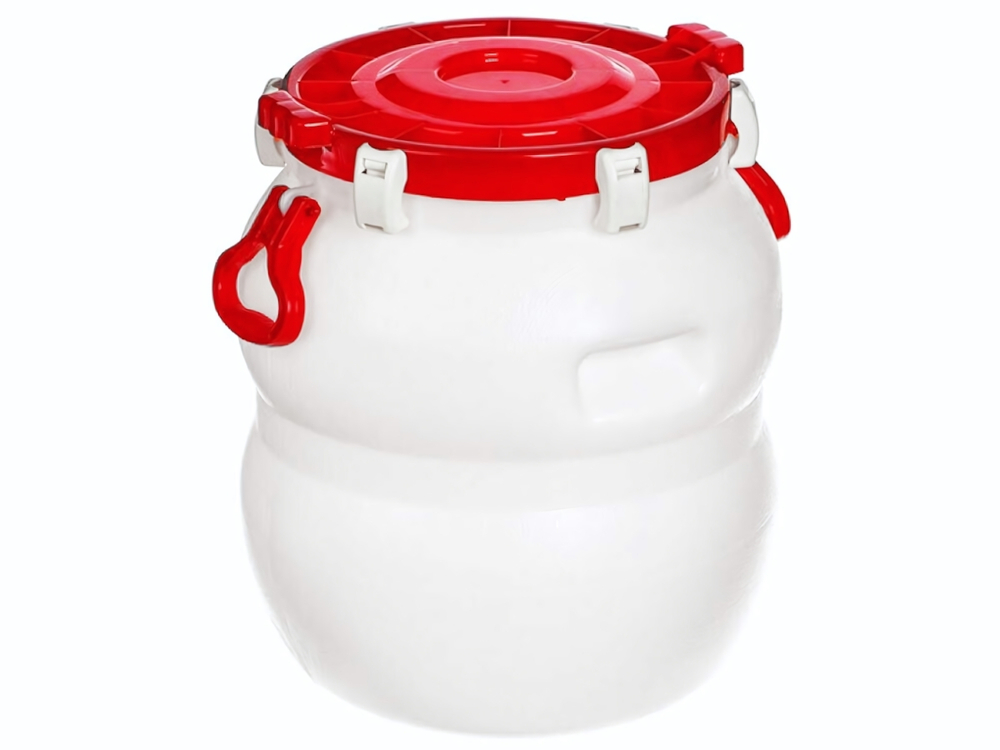 Бочка 50л с широким горлом белая 450371