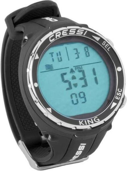 Компьютер наручный  для фридайвинга Cressi King Watch  черный