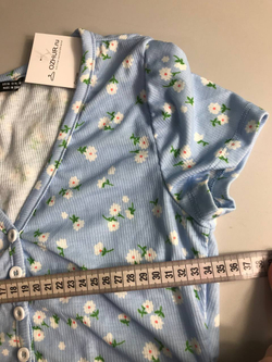 Топ Shein в рубчик на пуговичках, маркировка XS, визуально 42 размер