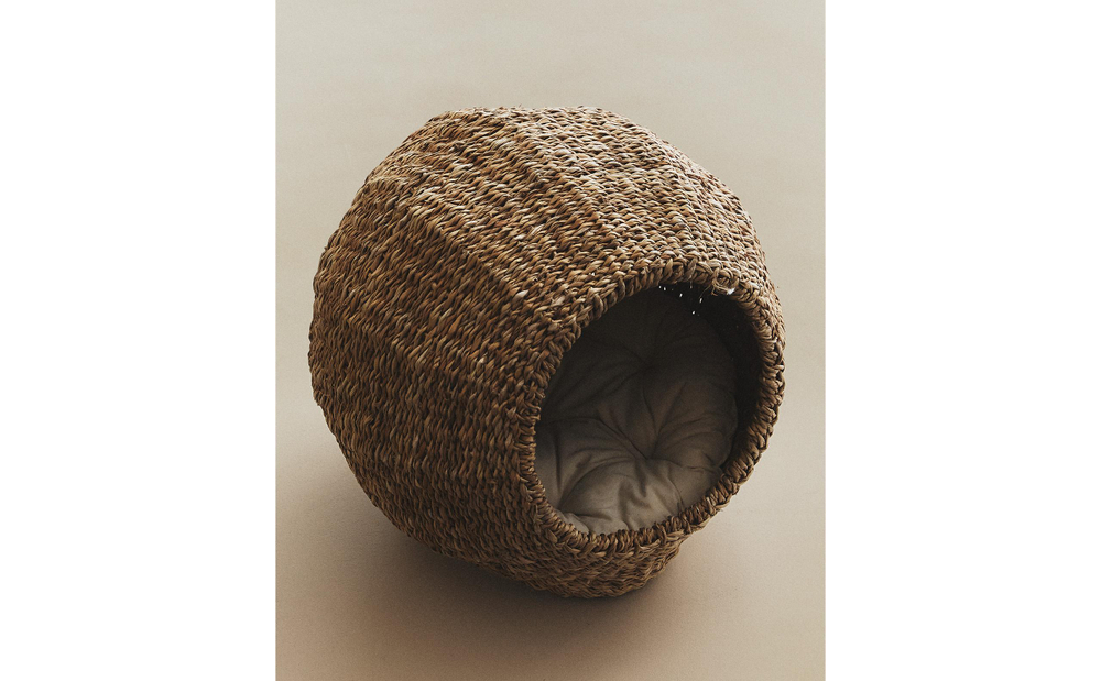 Лежак для животных Zara Home, плетёный из морской травы, 42 43 43 см