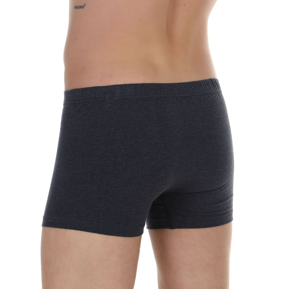 Набор из 2 темно-серых трусов-боксеров - однотонных и в точку (Размер: M) (Цвет: темно-серый)