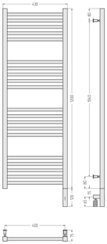Сунержа Модус 3.0 1200х400 МЭМ правый