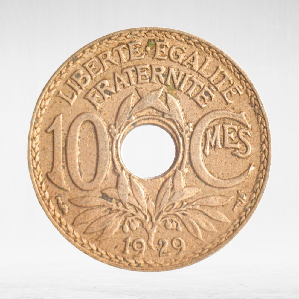 France, 10 Centimes 1929, VF