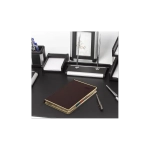 Ежедневник датированный 2026 А5 148х218 мм, GALANT "Infinity Gold", под кожу, темно-коричневый, 117501