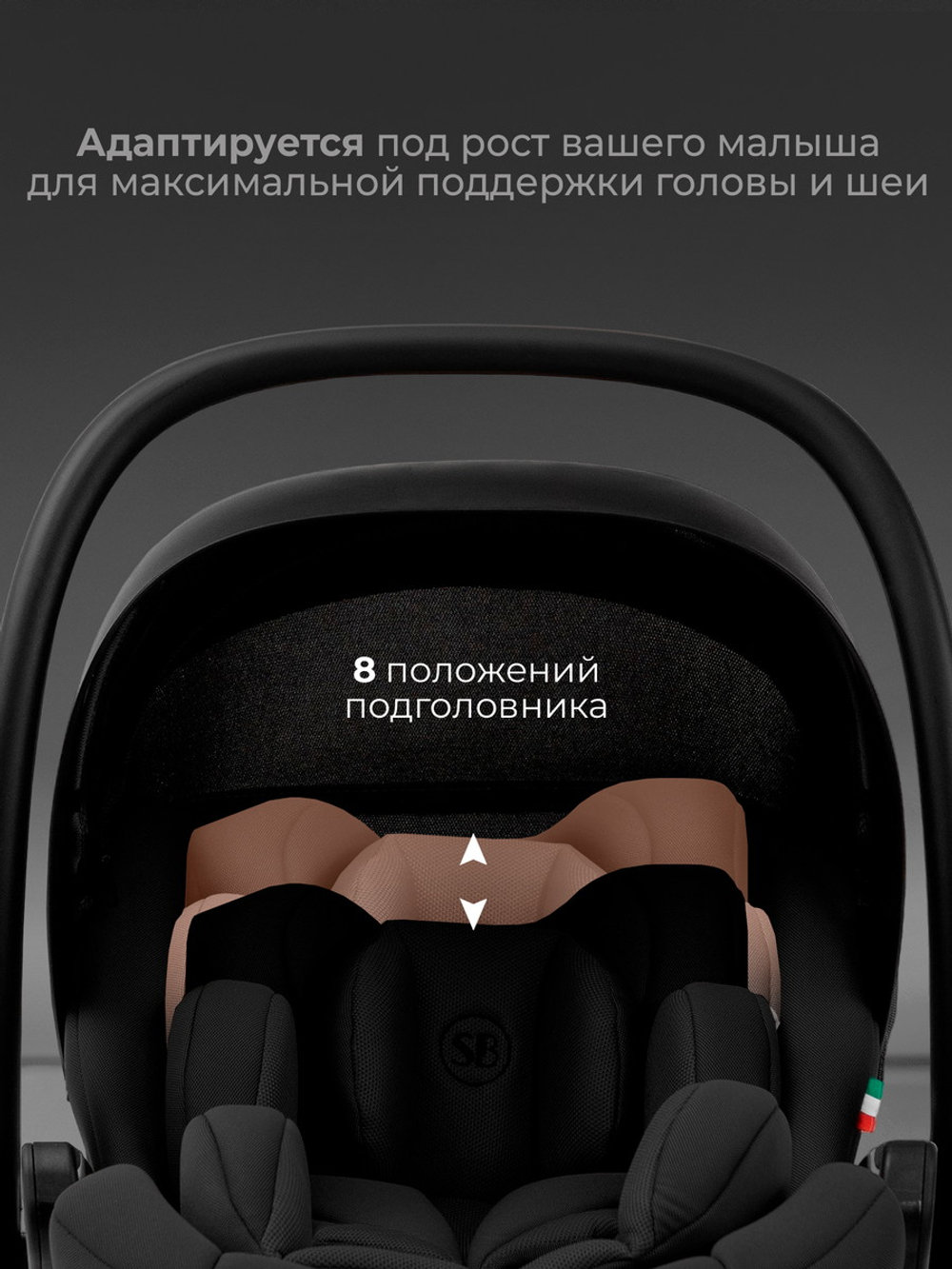 Коляска 3 в 1 Sweet Baby Ricci + автокресло Premier Black Black
