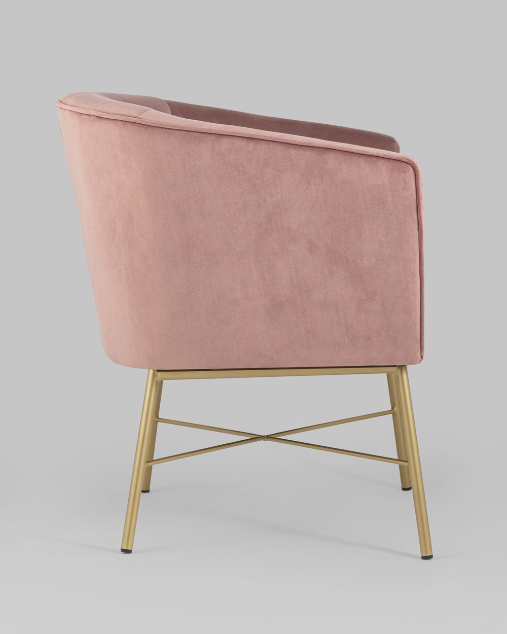 Кресло Шале велюр розовый