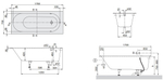 Квариловая ванна Villeroy & Boch Oberon 170x70