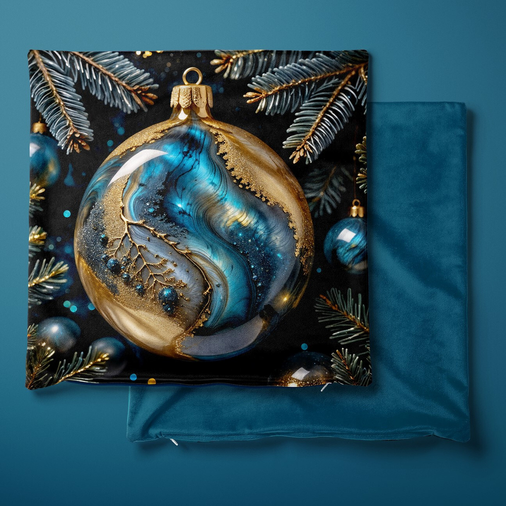 Подушка декоративная Новогодняя Лабрадор 0908.01.115