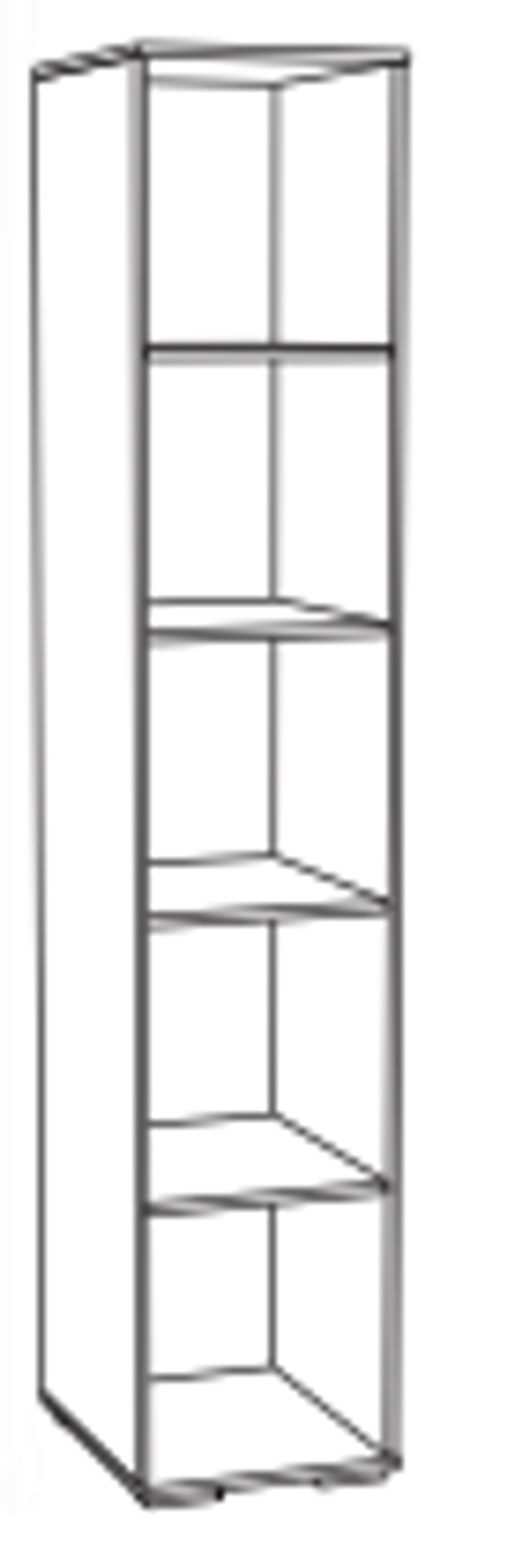 Пенал с полками ЛШ-21, Ливорно, Дуб сонома