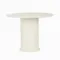 Обеденный стол Iona Ø100 см, белый меламин