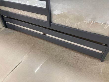 Комплект выкатных ящиков для детской кроватки Манеж эко, Домик, Манеж 2-х ярусный графит