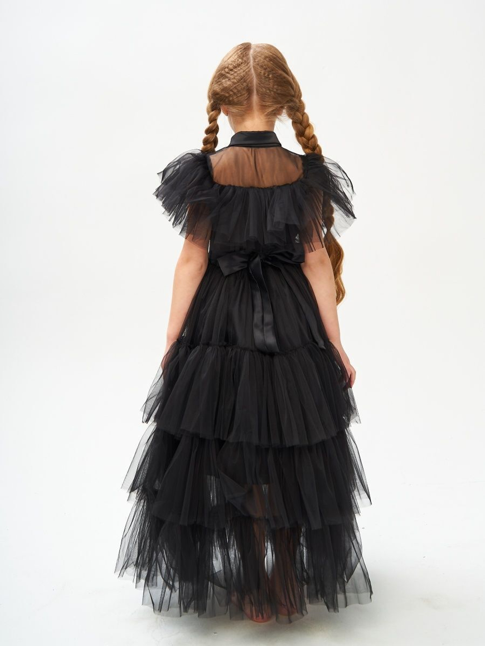 Платье Wednesday Addams Уэнсдэй Адамс на Хэллоуин в пол