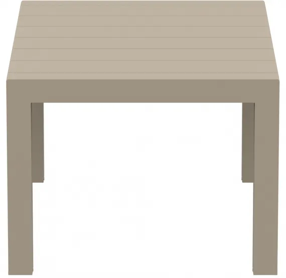 Стол пластиковый раздвижной Vegas, 100-140х100 cм, бежевый