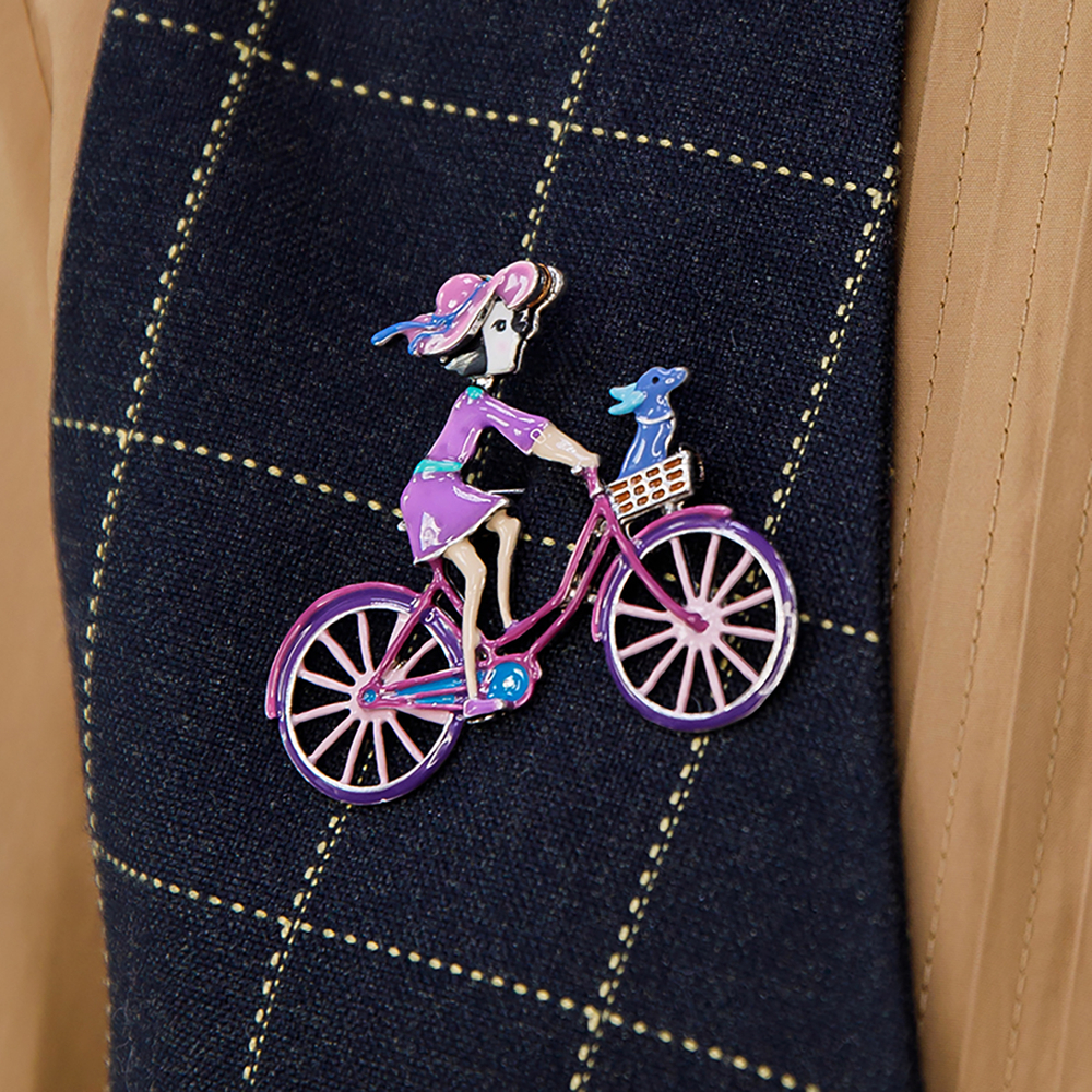 Брошь Shadore Велосипед XZ2294.11 V/S