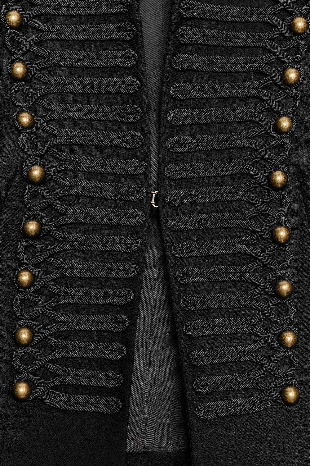 ZARA ПРИТАЛЕННЫЙ БЛЕЙЗЕР С ПОДПЛЕЧНИКАМИ, ЧЕРНЫЙ