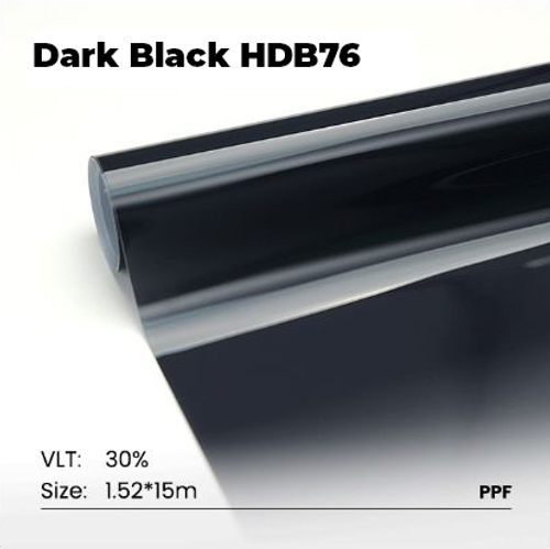 INSANE WRAPPERS PPF Headlight Dark Black Полиуретановая плёнка для фар 0,76x15 м, 190мк, HDB76