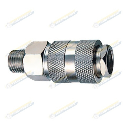 Муфта штуц.9мм,быстроразъемная , самозапир.,усл.проход 8мм