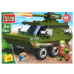 Конструктор пластмассовый 89эл. "Боевая машина пехоты" 7206-JS (Город мастеров)