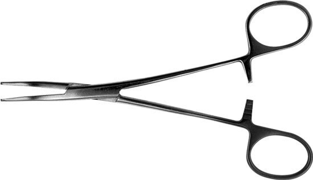 ТМ- З-53 Зажим к/о зубчатый изогнутый, 1, 158 мм (НОВОЕ ИСПОЛНЕНИЕ)