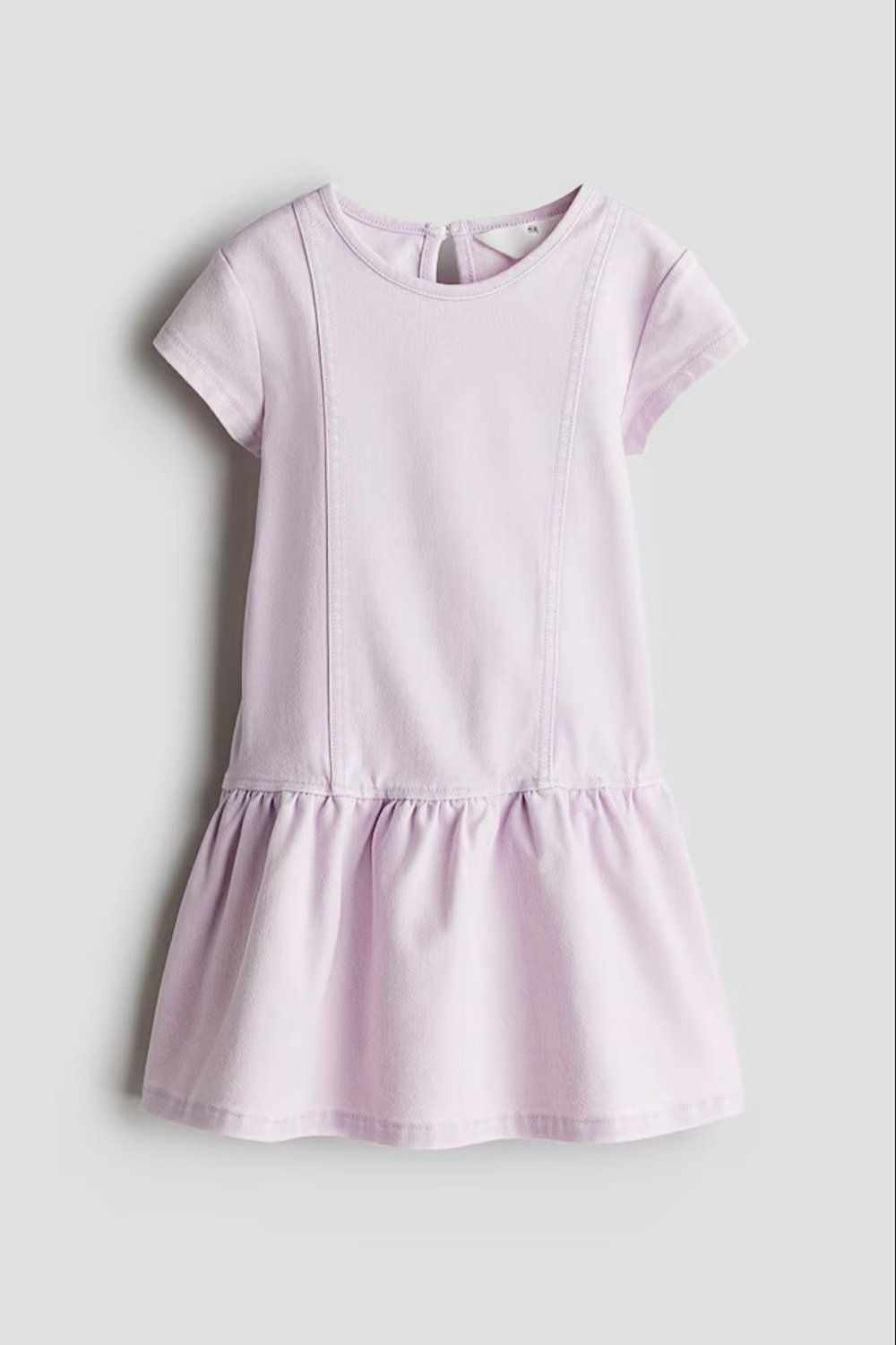 H&M Джинсовое платье с короткими рукавами, светло-фиолетовый