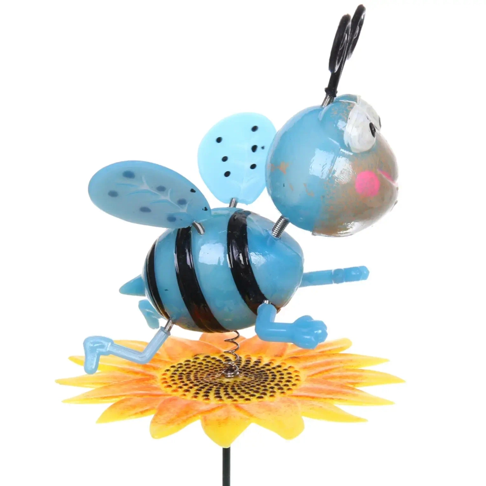 Фигура на спице «Пчелка на подсолнухе» 60 см (фигура 11*10 см), микс