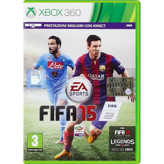 Xbox 360 Fifa 15 (поддержка Kinect) (Б/У, Полностью на русском языке)