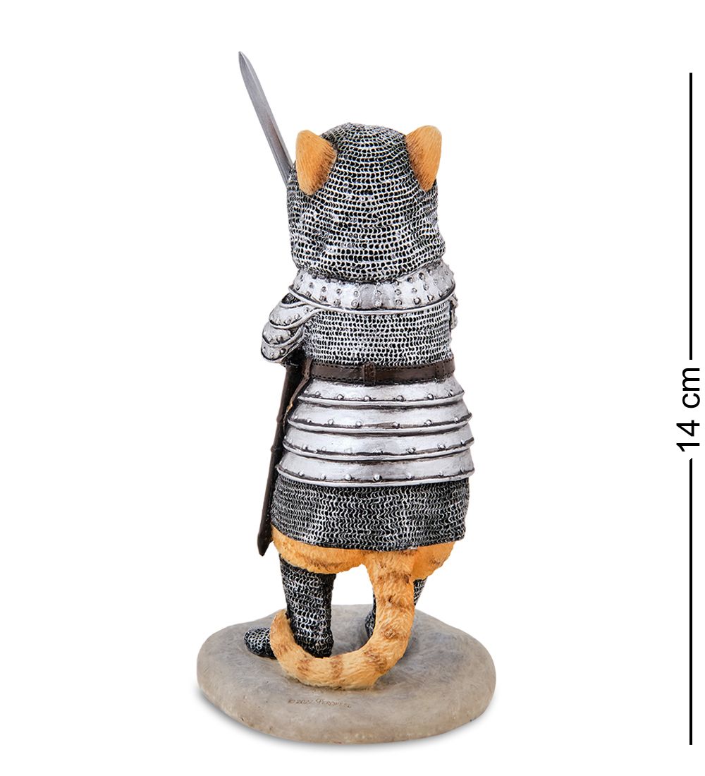 Veronese WS-1241/ 3 Статуэтка «Сэр Пусилот - кошачий рыцарь»