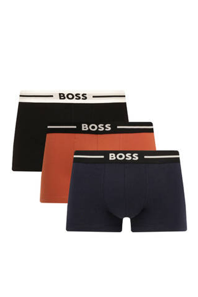 Трусики-боксеры 3шт. BOSS BLACK - оранжевый(50495472)