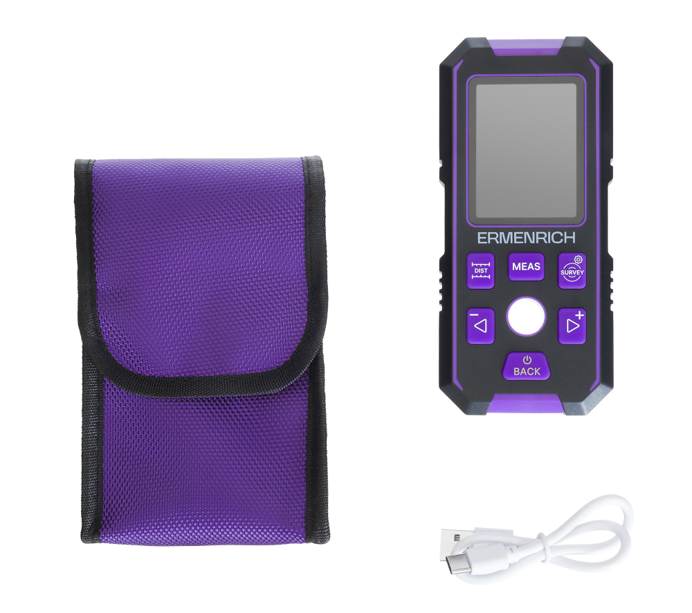 Детектор скрытой проводки Ermenrich Ping SM90, фиолетовый