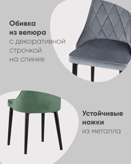 Стул Версаль велюр черный