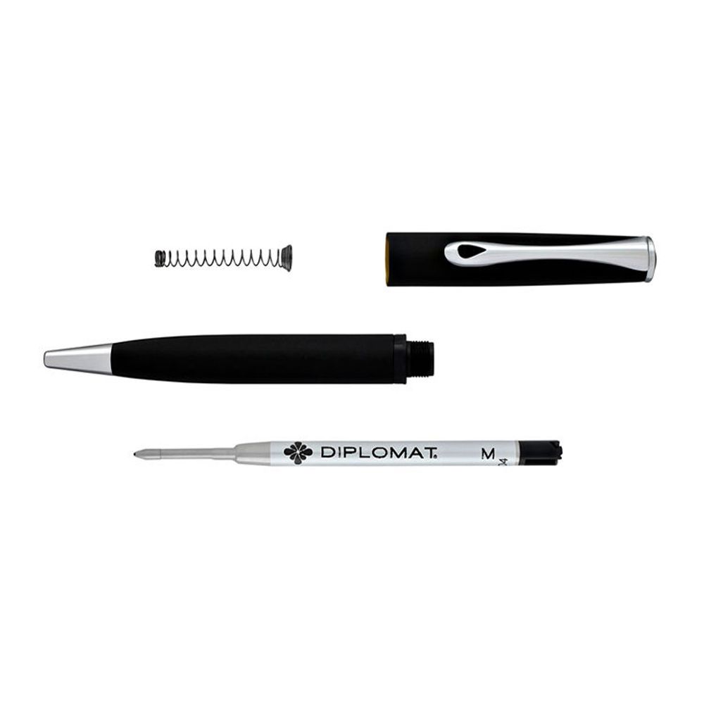 Шариковая ручка Diplomat Esteem black lacquer черная (D10424661) 2