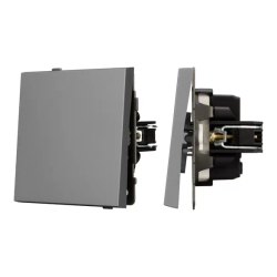 Механизм выключателя одноклавишный проходной SWT-TENDO-MKP1-PL-GR (230V, 10A) (Arlight, -) 054042