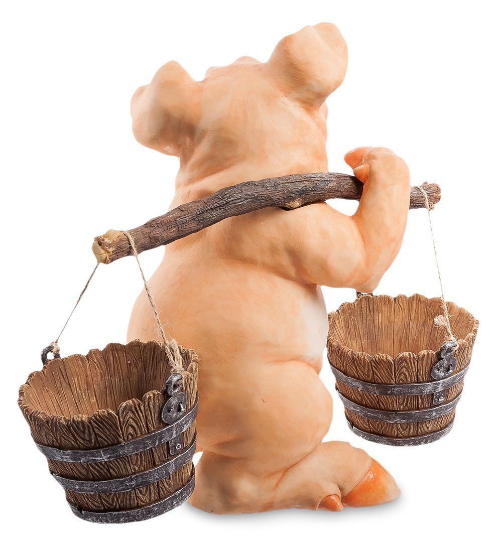 Sealmark GG-4703-LB Фигура-кашпо «Хрюшкин с коромыслом»