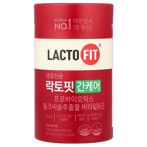 Lactofit, Пробиотик, поддержка печени, 60 стиков (2 г) каждый