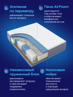 Матрас BuyDuet, 20 см, 2 уровня жесткости, независимые пружины