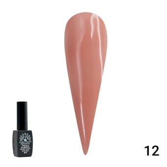 Каучуковая база для гель лака френч, Rubber Base Coat French, 8 мл., Global Fashion 12