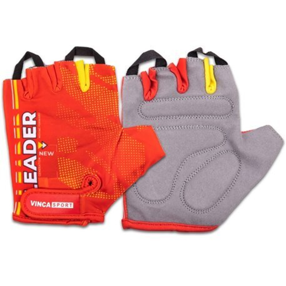 Перчатки велосипедные, Leader, черный с оранжевым, размер XXL VG 917 Leader orange(XXL)