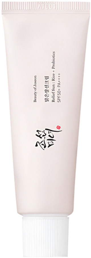 Крем солнцезащитный с экстрактом риса BEAUTY OF JOSEON Relief Sun Rice+Probiotics SPF50+PA++++ 50 мл